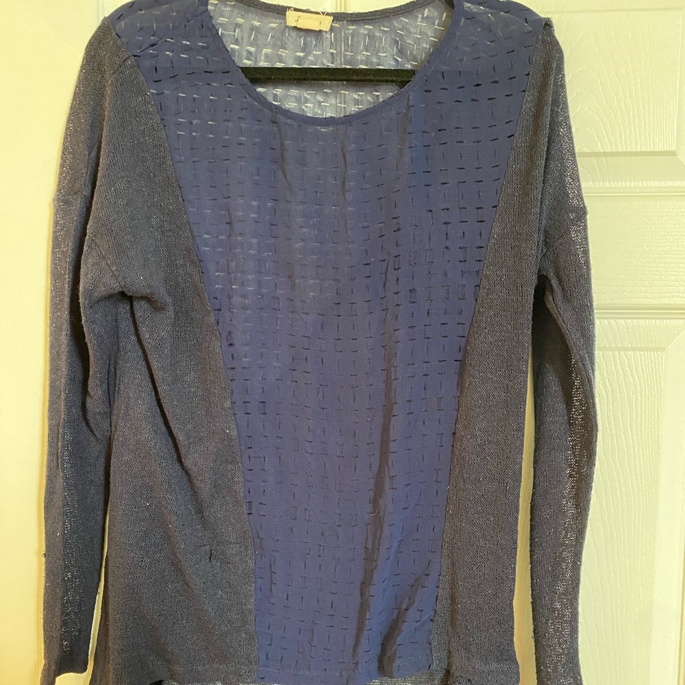 Navy blouse large